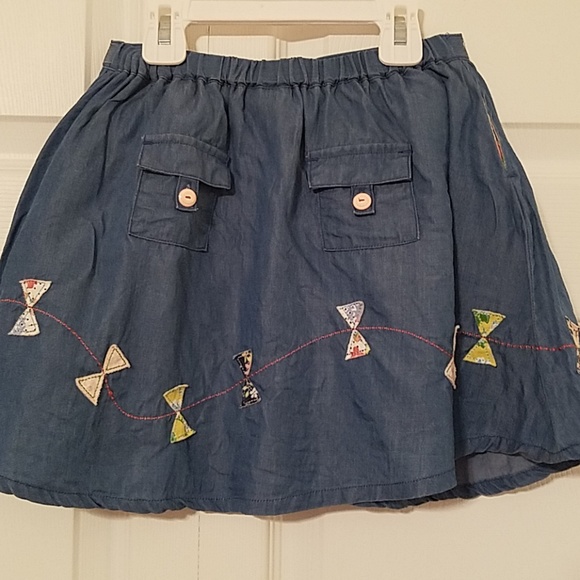 4 for $25! Matilda Jane Fly a Kite Chambray Skirt - Picture 5 of 8